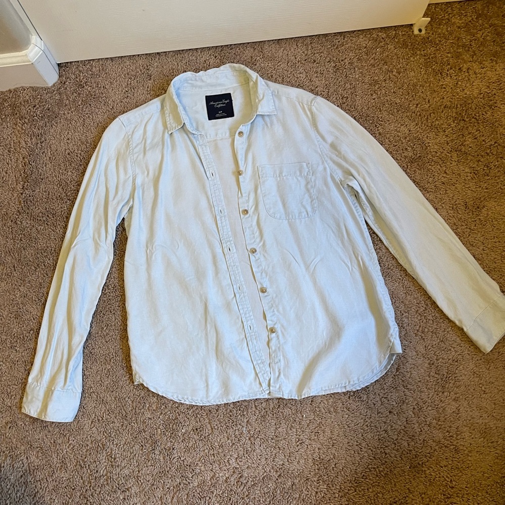 AE Blue Button Down Shirt